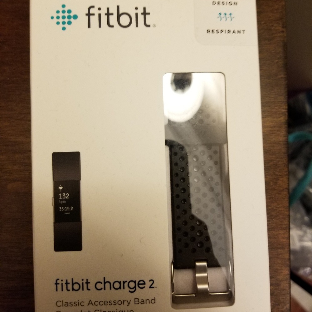 Fitbit charge hr athletic black band